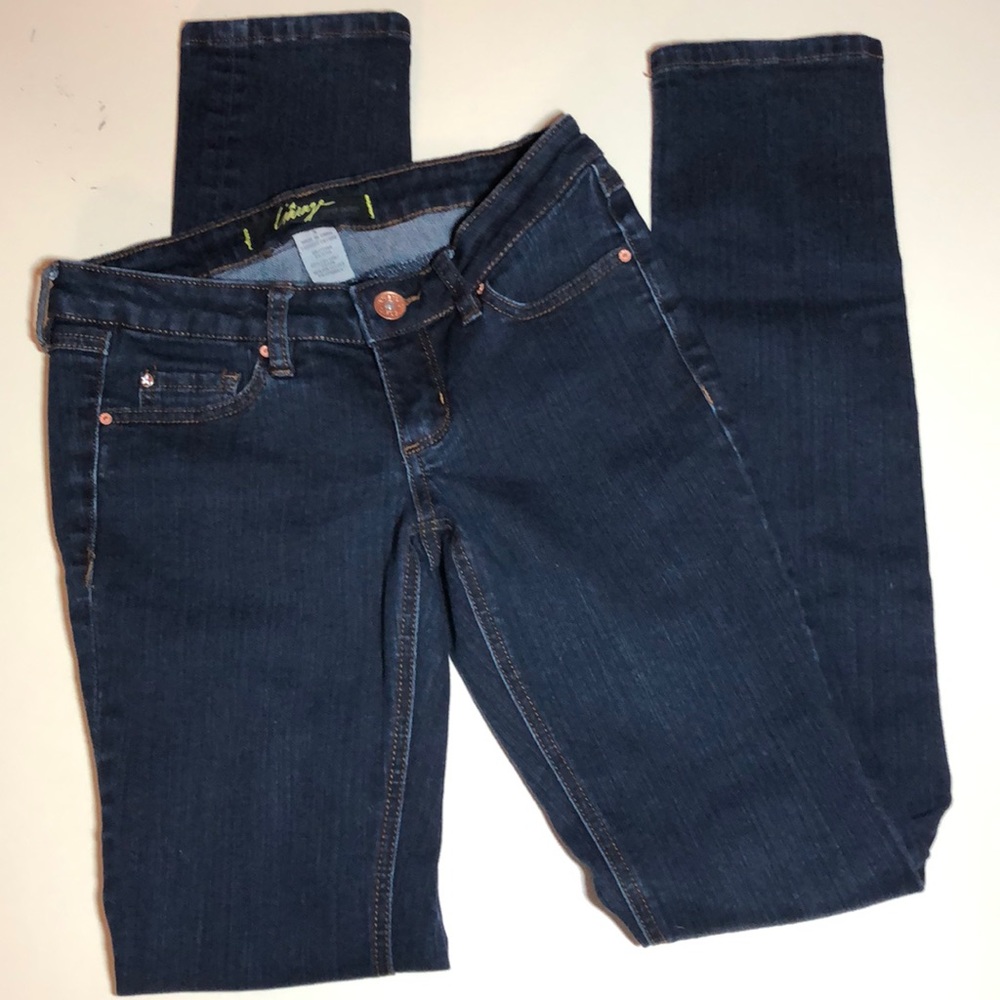 Garage dark wash jeans -3 super skinny